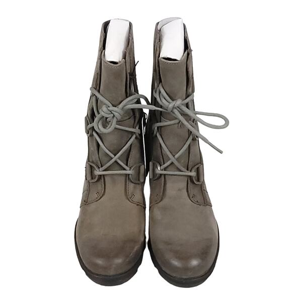 Sorel Joan Of Arctic Wedge II Platform Boots in Quarry - Picture 4 of 11